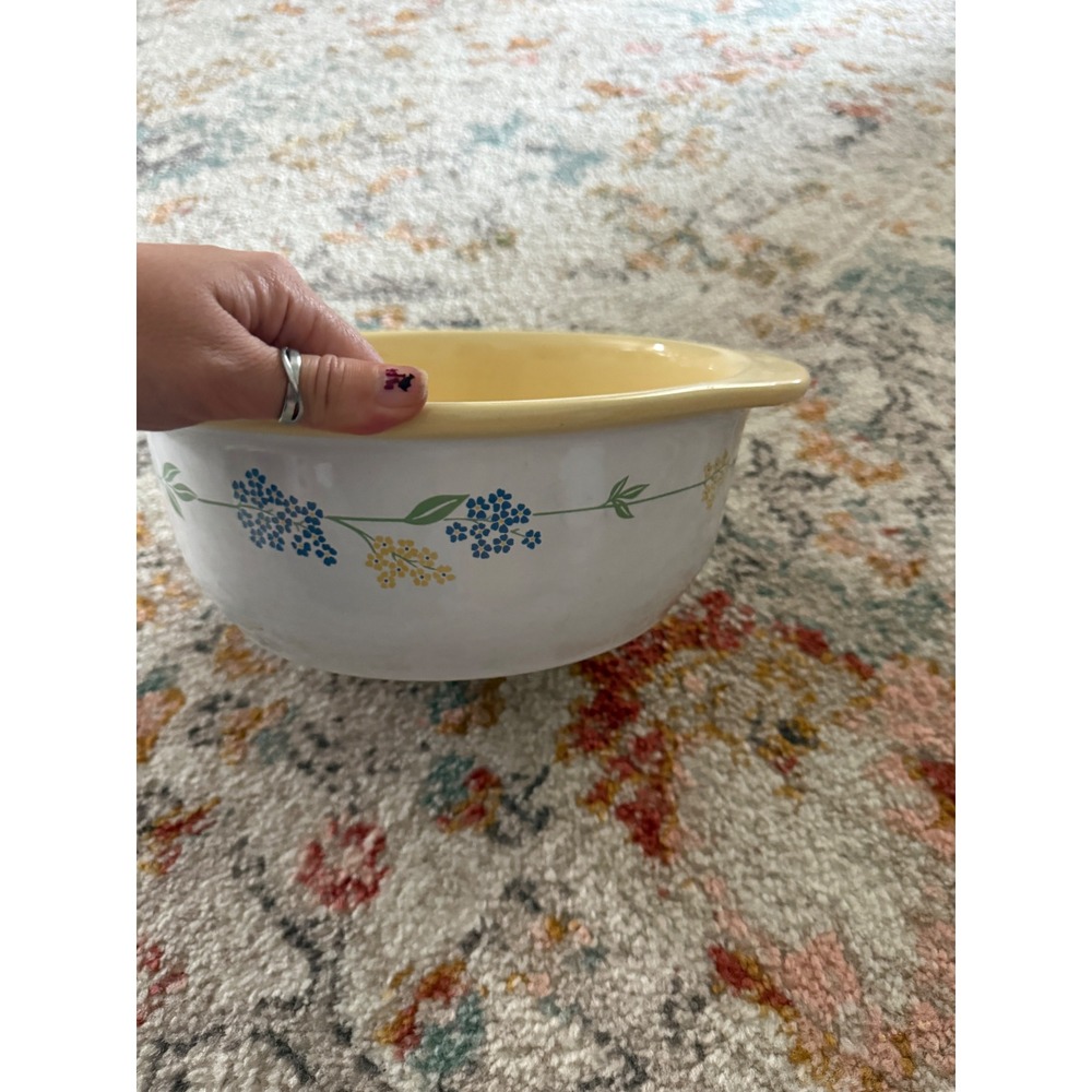 Corelle Coordinates English Breakfast Stoneware Mixing Bowl 2.5 Qt Vtg Cottage